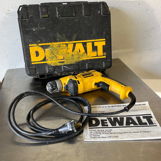 DeWalt 3/8" V.S.R. Corded Drill – Variable Speed, Reversible Power & Pro-Grade Performance