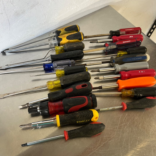 21 Piece Lot Screwdrivers - Kobalt, Husky, Craftsman, Etc.
