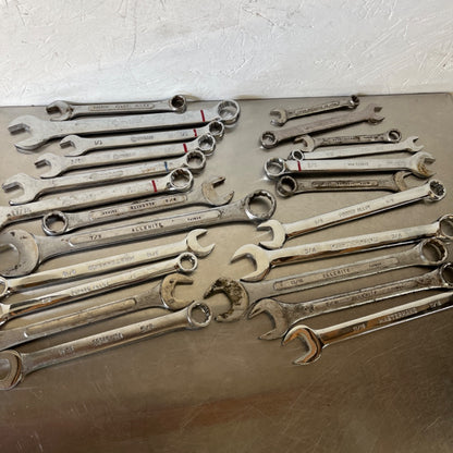 Assortment of 23 Combination Wrenches – Kobalt, Masterhand, Allenite & More