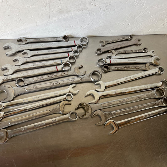 23 Combination Wrenches Mixed Brands