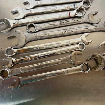 Assortment of 23 Combination Wrenches – Kobalt, Masterhand, Allenite & More