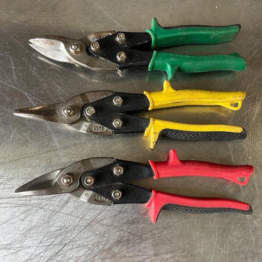 Stanley Aviation Snip Set – Left, Right & Straight Cut Metal Shears for Precision and Power