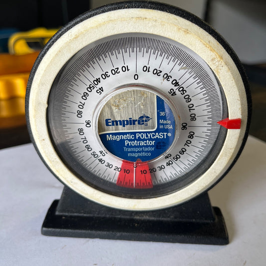 Empire Level 36 Magnetic Angle Finder Protractor – Polycast | Made in USA