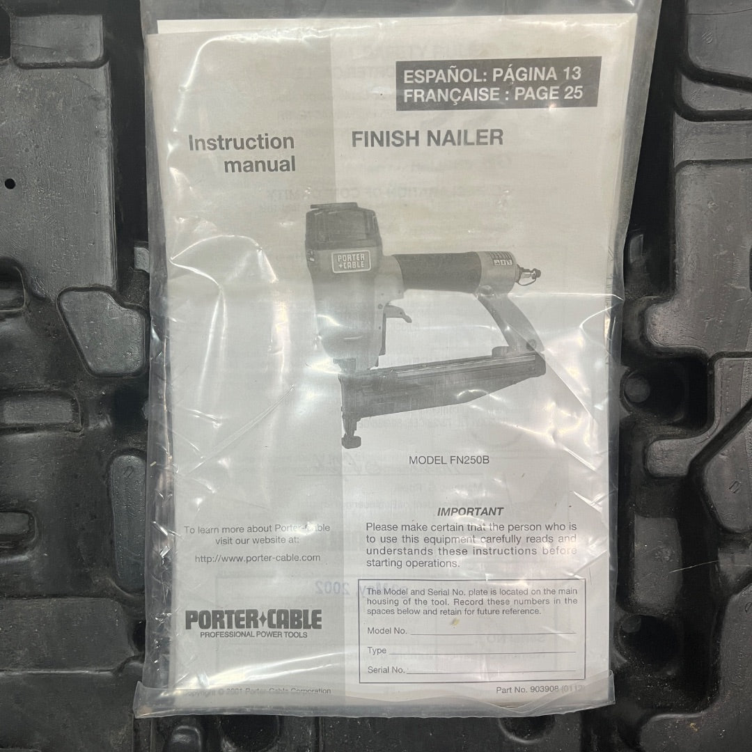 Porter Cable Finish Nailer FN250B – Precision & Power for Perfect Finishing