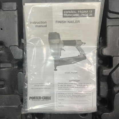 Porter Cable Finish Nailer FN250B – Precision & Power for Perfect Finishing
