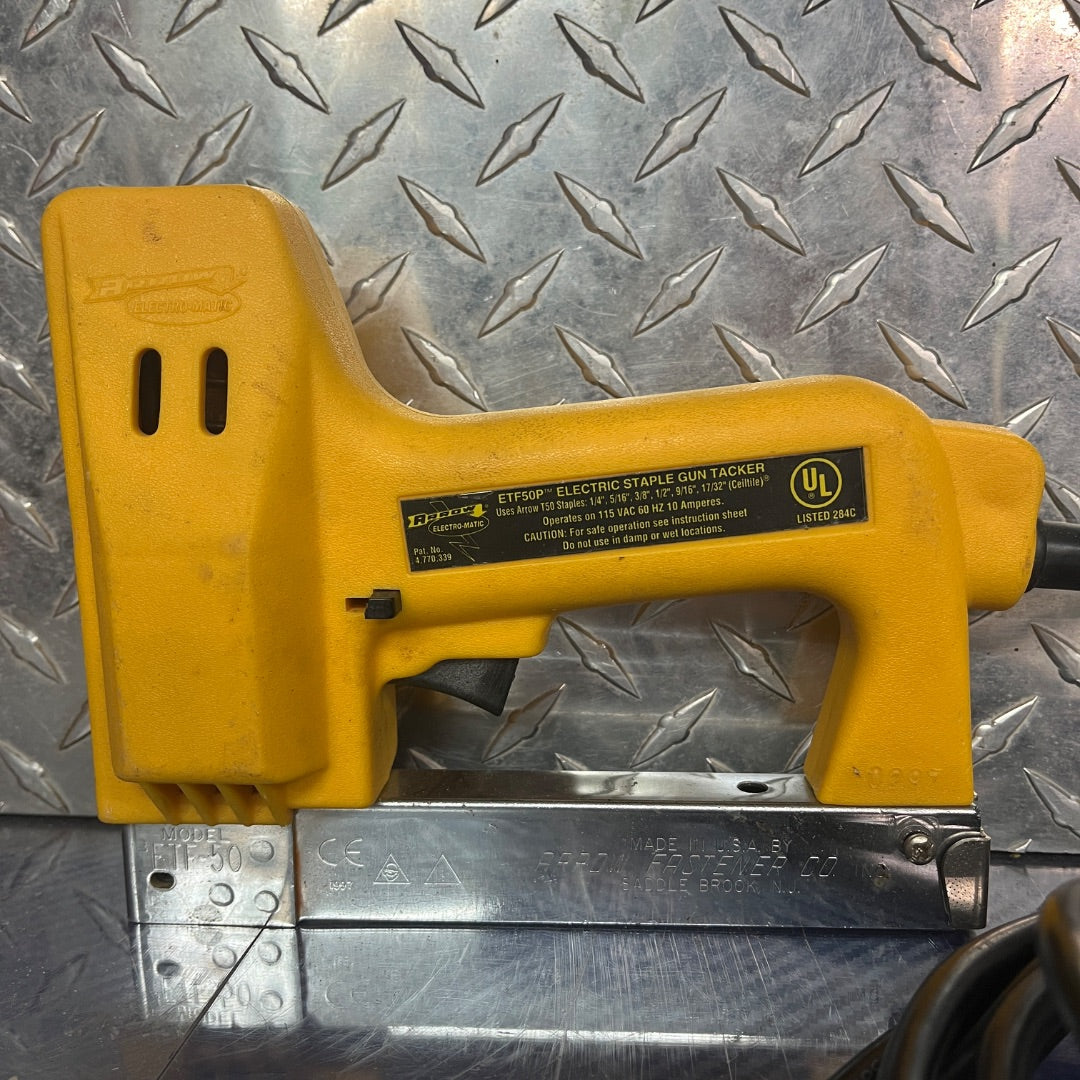 Arrow ETF50P Professional Grade Electric Stapler – Heavy-Duty Tacker for Upholstery & Crafts