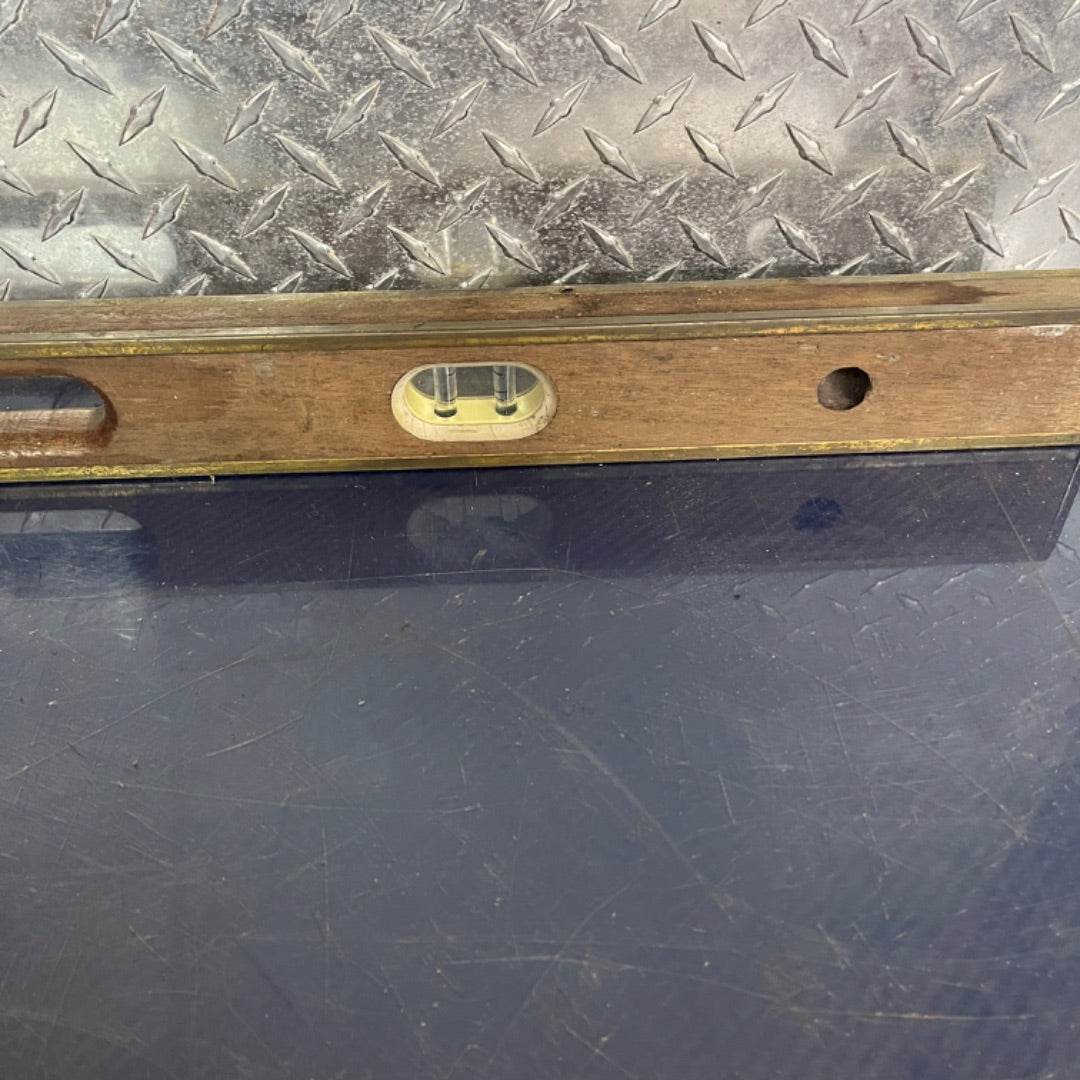 Vintage National Level 48" Wooden Spirit Level – Antique Carpenter’s Tool