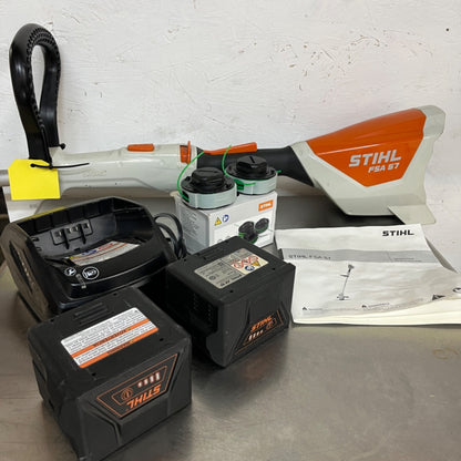 Stihl FSA 57 Battery Trimmer Kit – Includes Charger & 2 AK10 Batteries | Lightweight Cordless Weed Eater