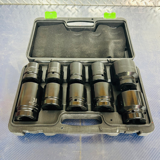 Pittsburgh 1″-Drive Metric Impact Socket Set – 10-Piece (Item 67987)