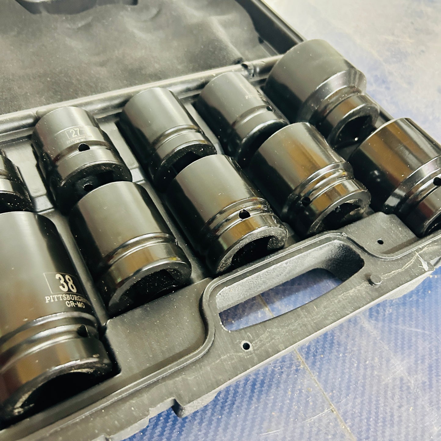 Pittsburgh 1″-Drive Metric Impact Socket Set – 10-Piece (Item 67987)