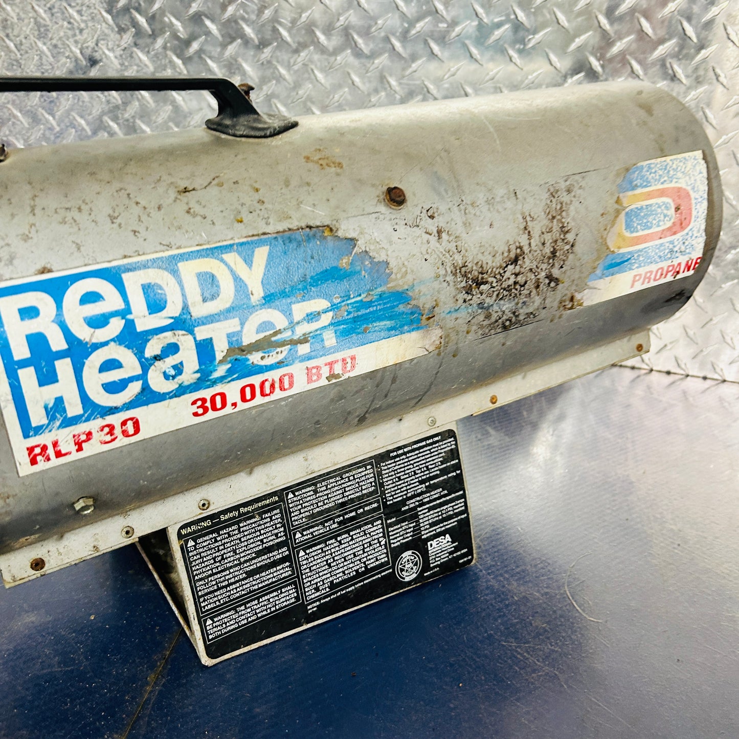 ReddyHeater RLP30 – 30,000 BTU Propane Forced‑Air Jobsite Heater