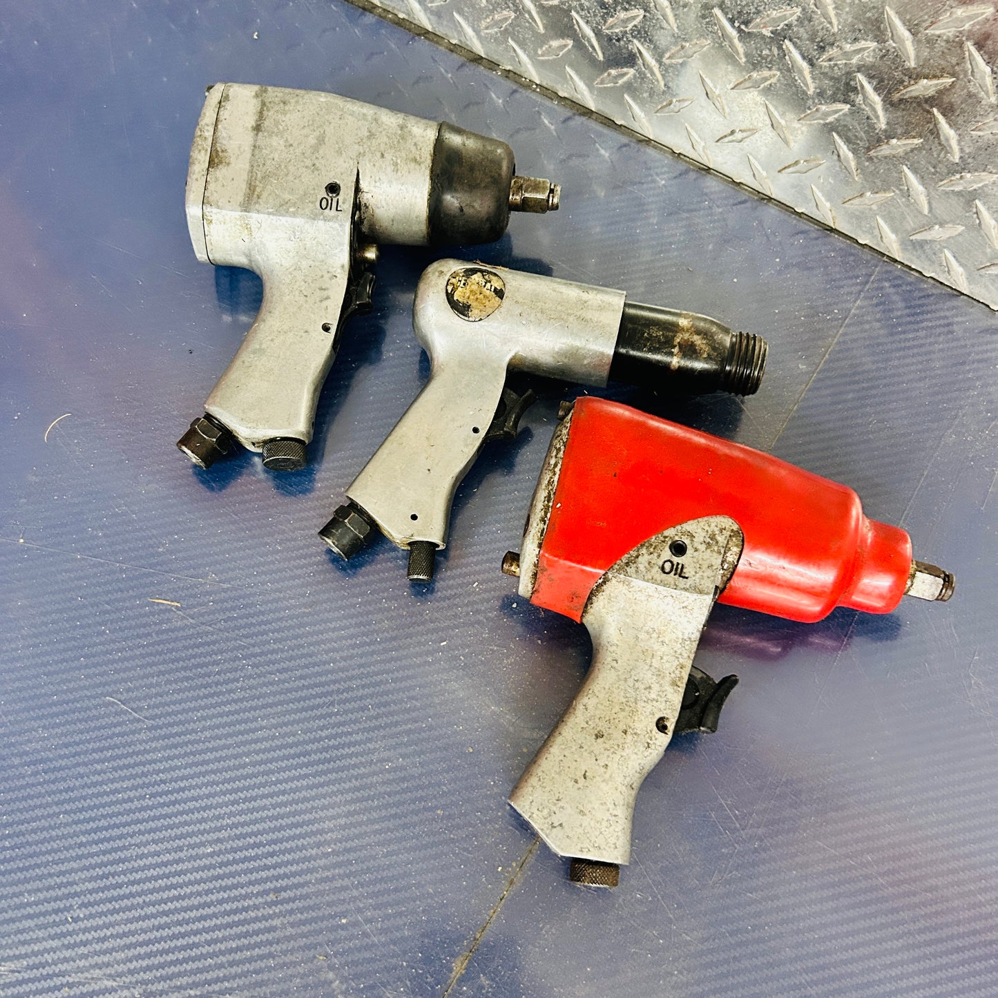 Central Pneumatic Impact Wrench and 2 unbranded Taiwan-made impact wrenches