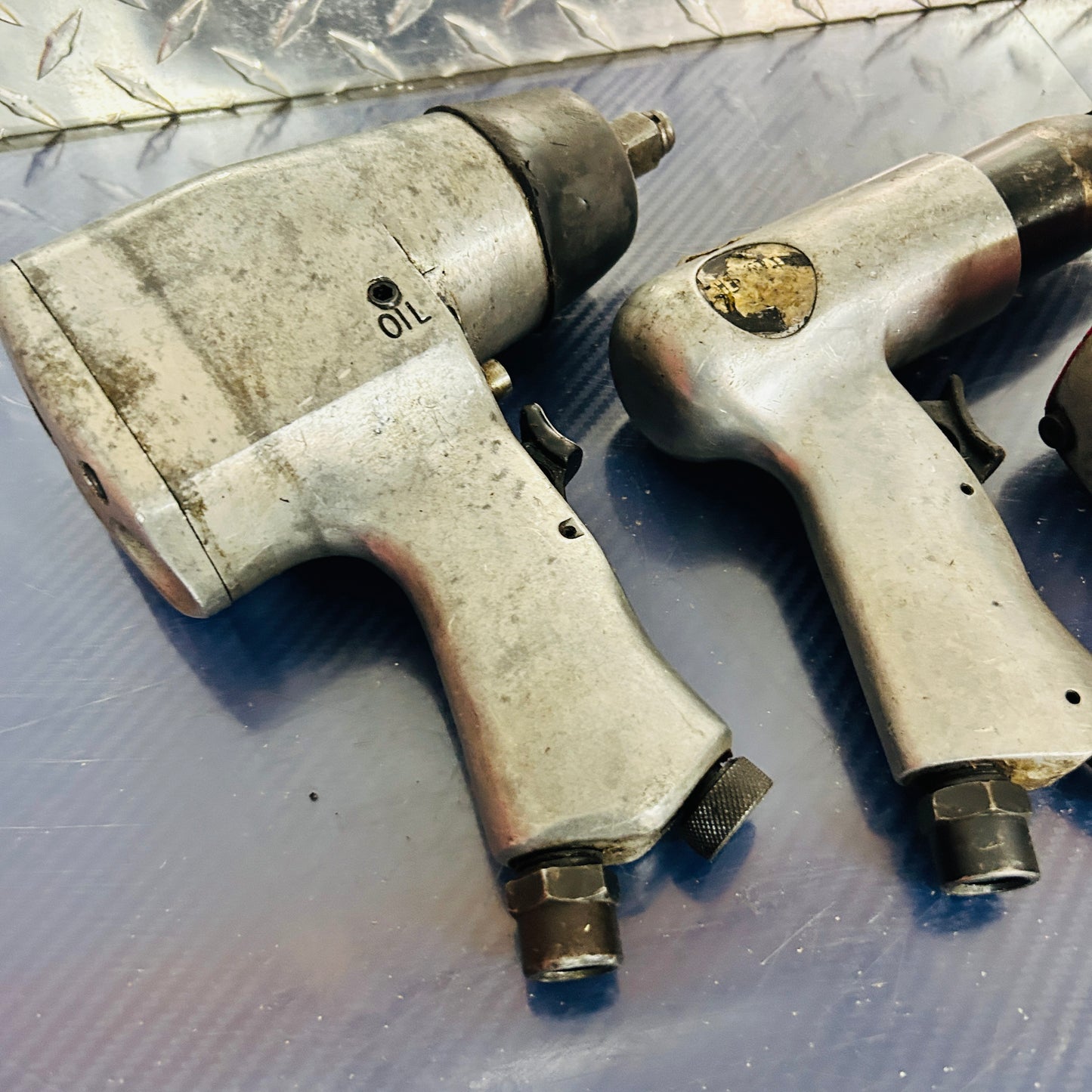 Central Pneumatic Impact Wrench and 2 unbranded Taiwan-made impact wrenches