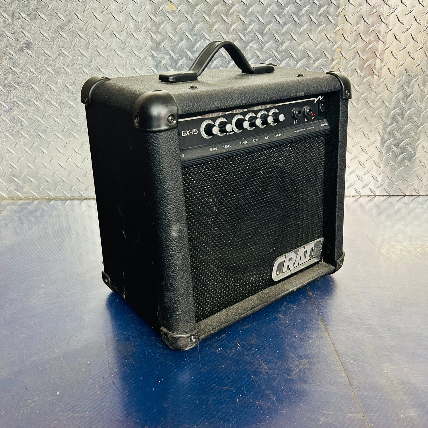 Crate GX-15 Guitar Amp – 15-Watt Practice Amplifier with Overdrive & EQ