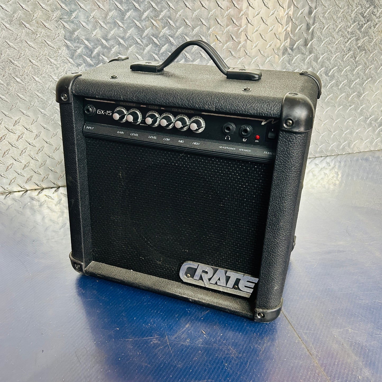Crate GX-15 Guitar Amp – 15-Watt Practice Amplifier with Overdrive & EQ