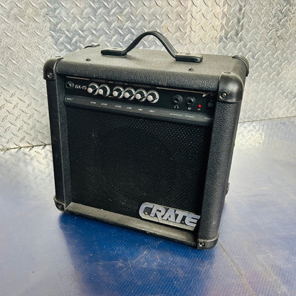 Crate GX-15 Guitar Amp – 15-Watt Practice Amplifier with Overdrive & EQ