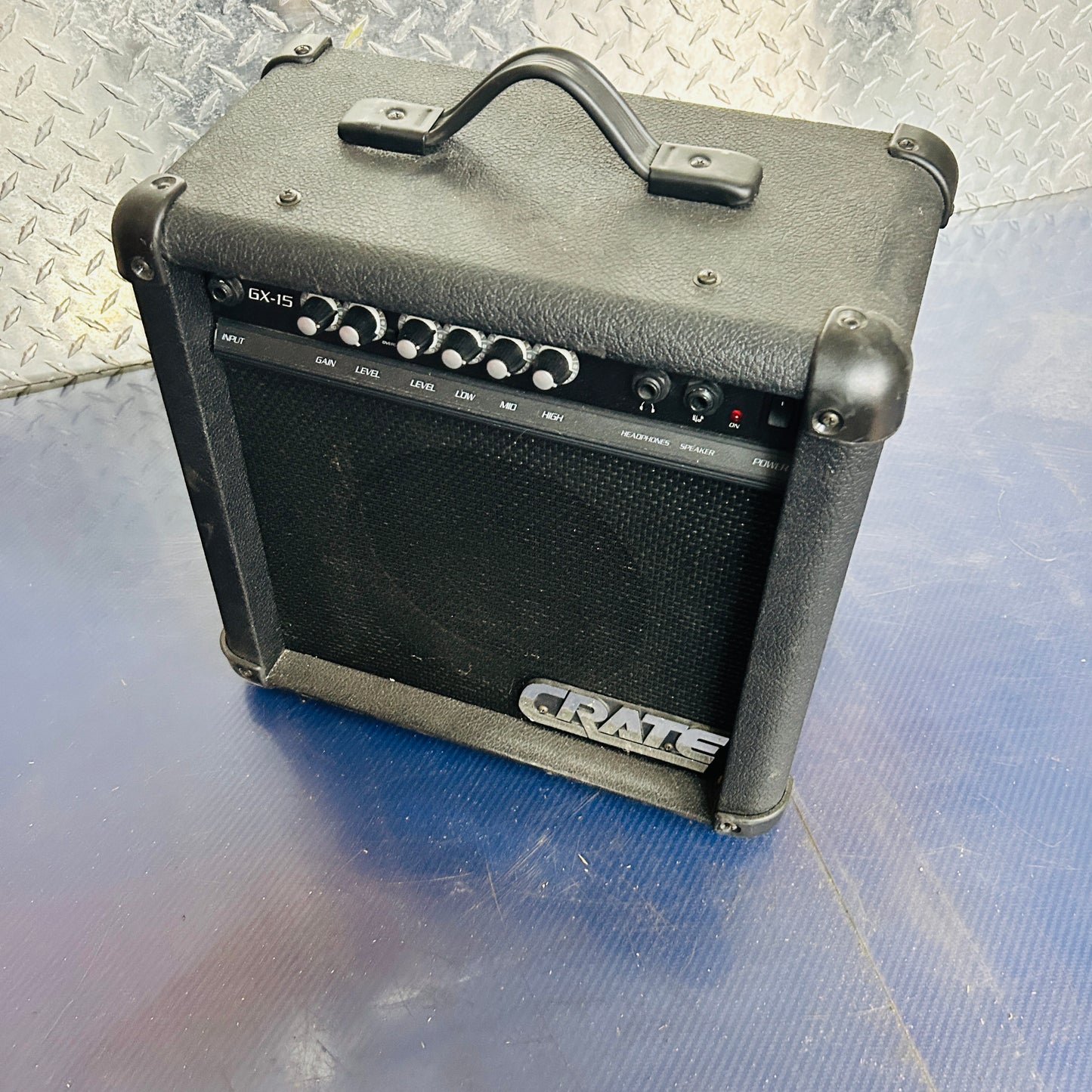 Crate GX-15 Guitar Amp – 15-Watt Practice Amplifier with Overdrive & EQ
