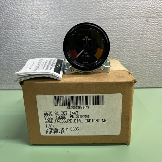 VDO Oil Pressure Gauge | Dial Indicating Gauge 357040A1 | NSN 6620-01-287-1443
