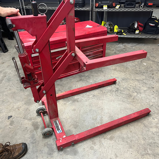 High Position Motorcycle Lift – Heavy-Duty Hydraulic Shop Stand (Used)