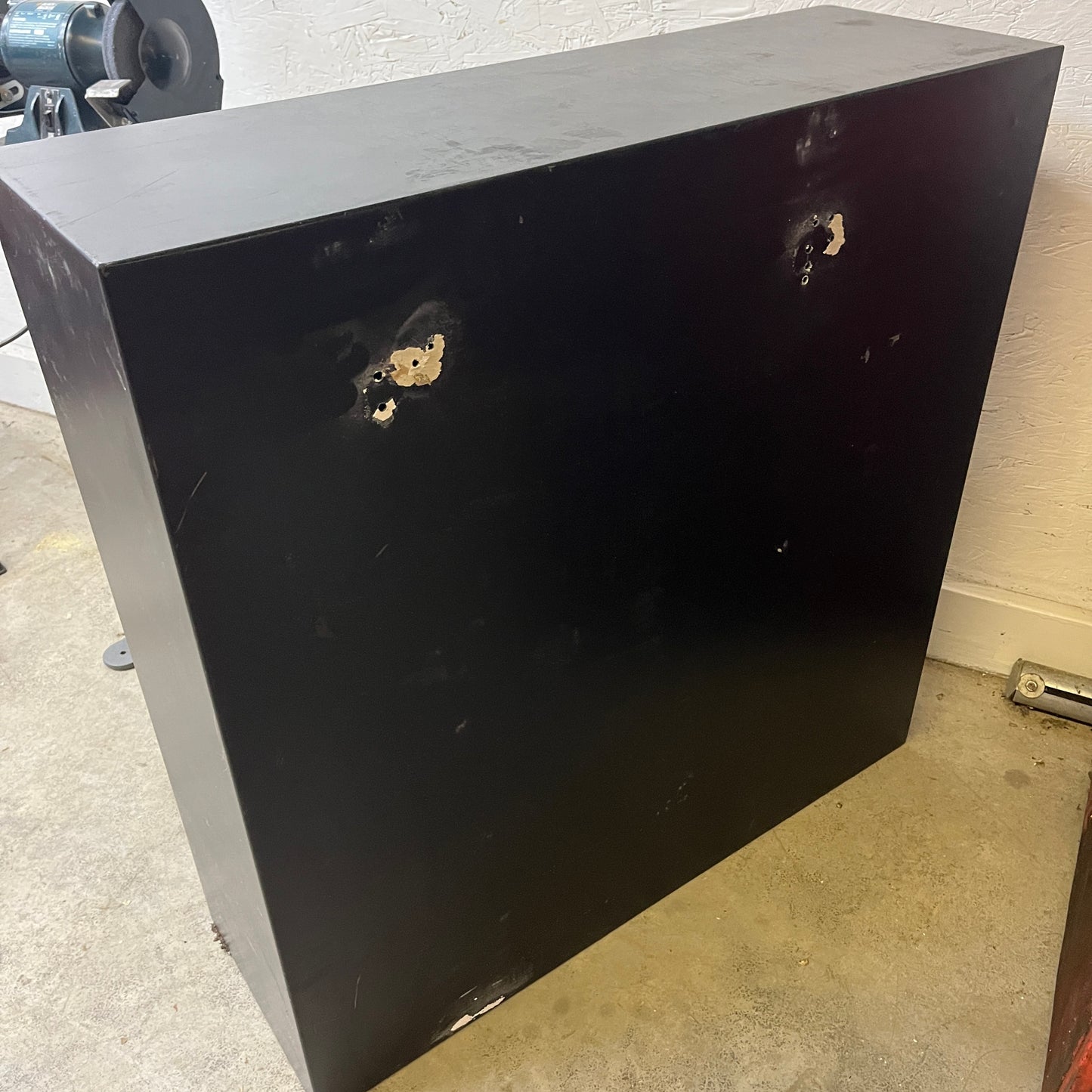 Black Steel Lockable Storage Cabinet – Key Included