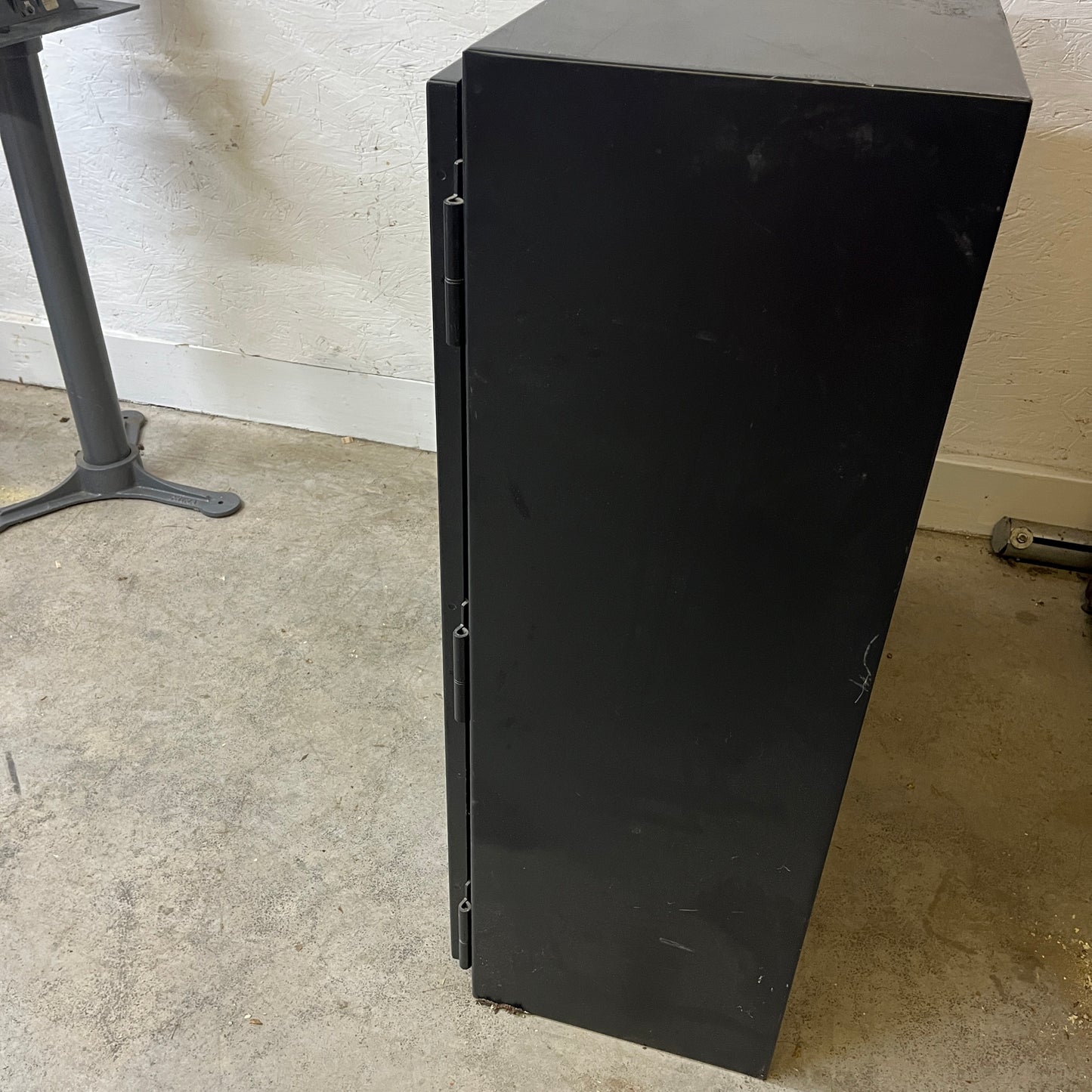Black Steel Lockable Storage Cabinet – Key Included
