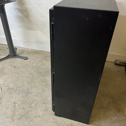 Black Steel Lockable Storage Cabinet – Key Included
