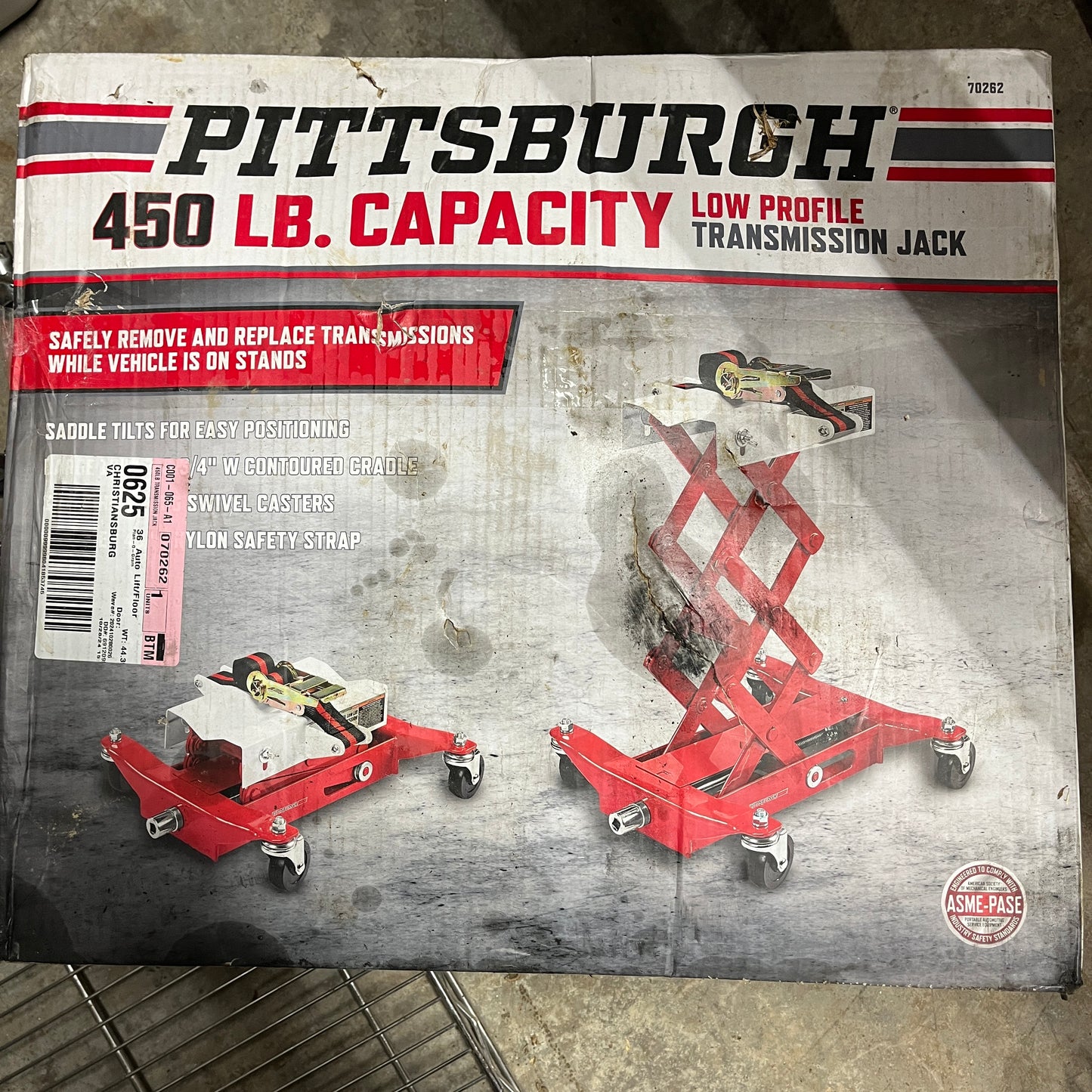 PITTSBURGH 450 lb. Low-Lift Transmission Jack